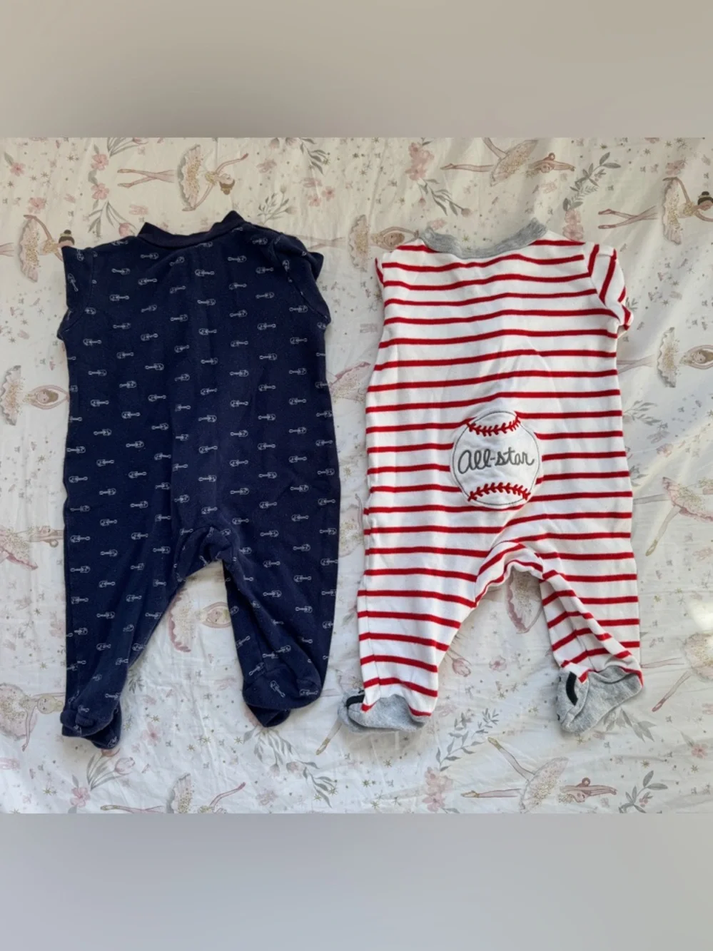 Bundle of Baby Boys Infant Footies Footed Pajamas Sleepers Sz 3 Months - Carters